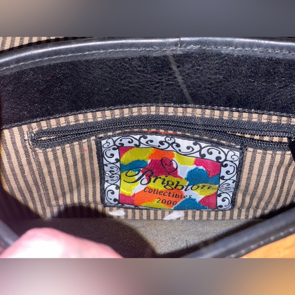 Brighton Limited Edition Crossbody Bag Multicolor Patchwork Leather Snap M - Picture 7 of 7